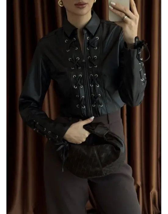 Omarı Klasik Siyah Dizayn Ceket