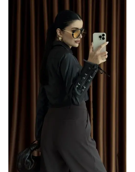 Omarı Klasik Siyah Dizayn Ceket