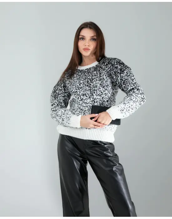 Zarif Kar Tanesi Triko Kazak