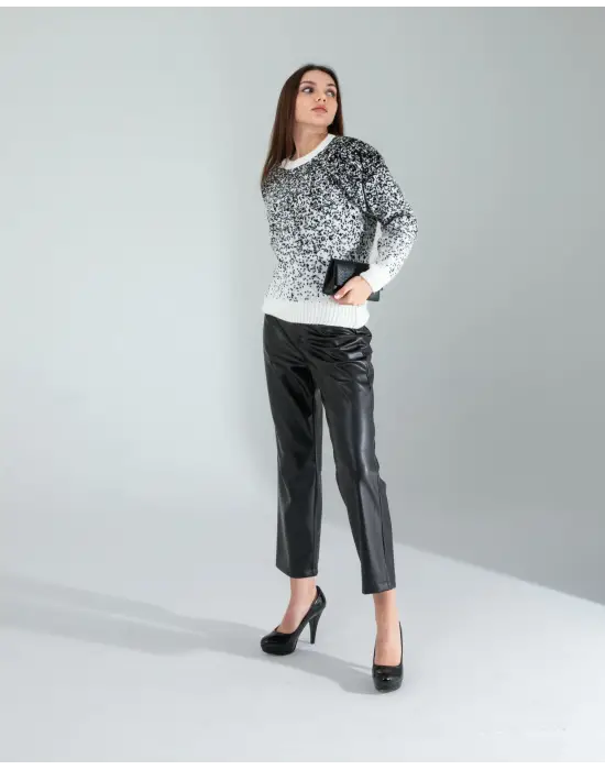 Zarif Kar Tanesi Triko Kazak