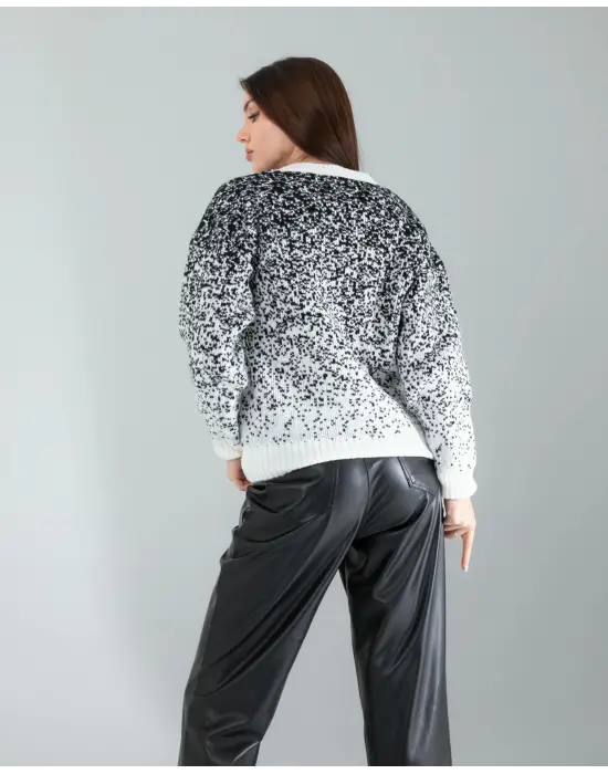 Zarif Kar Tanesi Triko Kazak