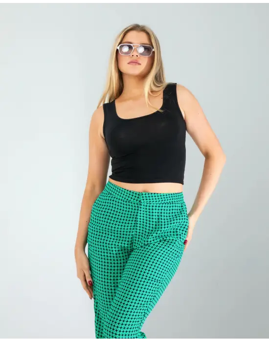 Modern Kare Yaka Bluz