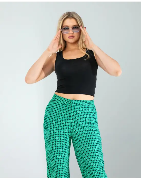 Modern Kare Yaka Bluz