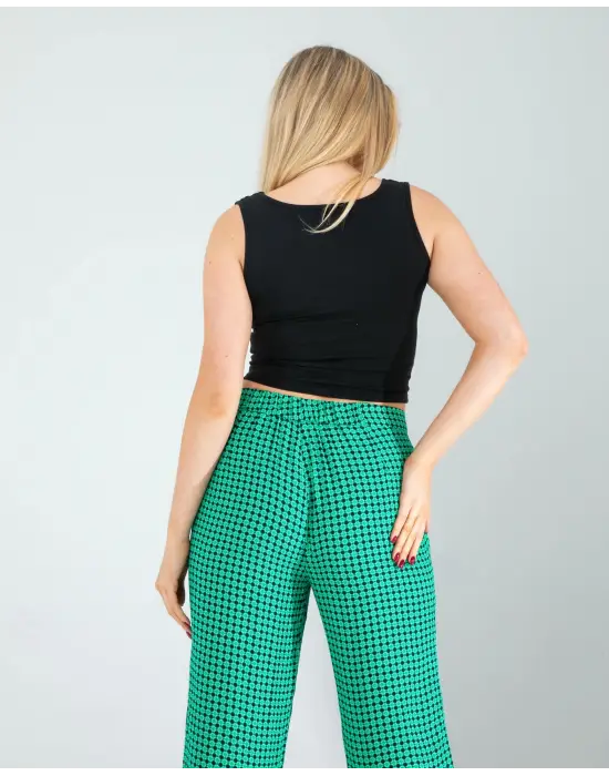 Omarı Derin Omuz Dekolteli Siyah Bluz