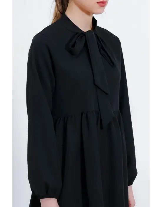 Siyah Örme Pantolon Tunik Alt Üst Takım 6654