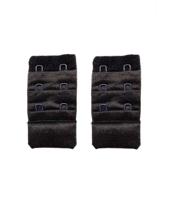 Omarı Siyah 2 Sıra Sütyen Uzatma Kopçası