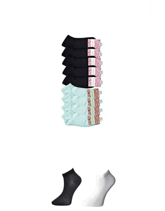 Omarı Çarpıcı Tasarımlı Kadın Bilek Çorap Seti