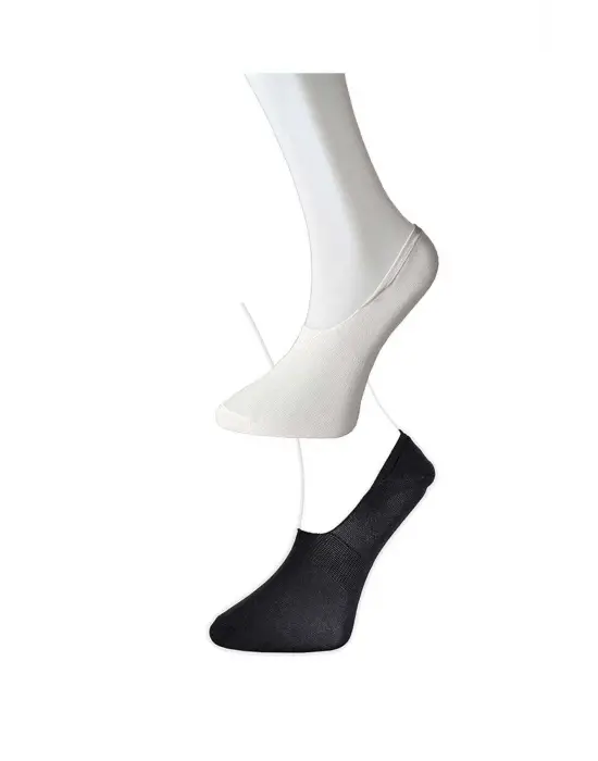 Omarı Siyah Beyaz Erkek Babet Çorap Seti - 9 Çift