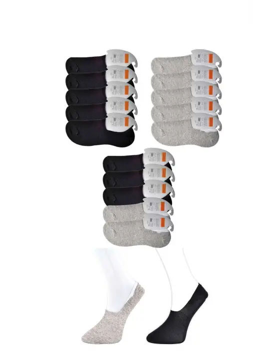 Omarı Dual Tone Erkek Babet Çorap Seti - 15 Çift