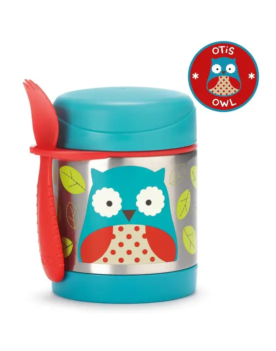 Skip Hop Zoo Paslanmaz Çelik Termos 325 ml Baykuş
