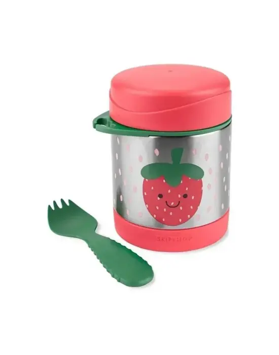 Skip Hop Zoo Paslanmaz Çelik Termos 325 ml Çilek