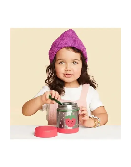 Skip Hop Zoo Paslanmaz Çelik Termos 325 ml Çilek