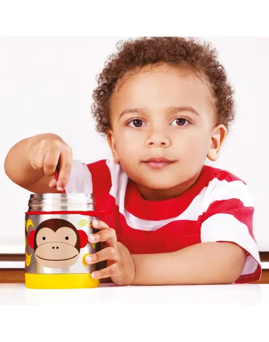 Skip Hop Zoo Paslanmaz Çelik Termos 325 ml Maymun