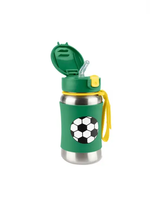 Skip Hop Zoo Pipetli Paslanmaz Çelik Suluk 350 ml Futbol