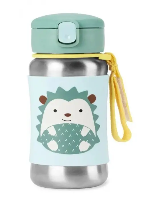 Skip Hop Zoo Pipetli Paslanmaz Çelik Suluk 350 ml Kirpi
