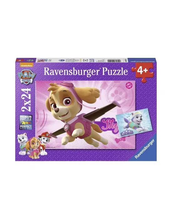 Omarı Paw Patrol Skye ve Everest Ravensburger Puzzle Seti