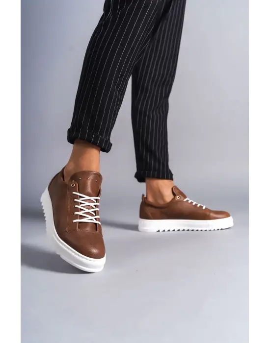 Omarı Cool Bağcıklı Erkek Günlük Spor Ayakkabı - Taba