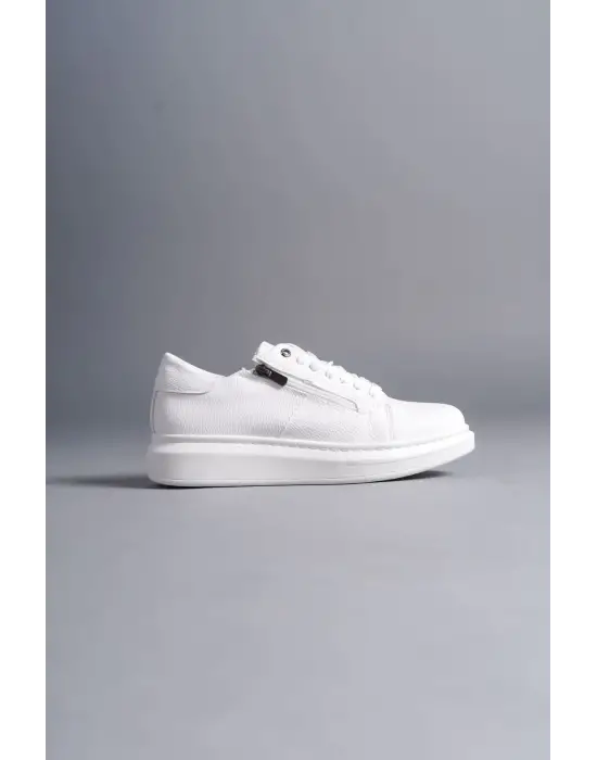 Omarı Trendy ve Rahat Beyaz Erkek Günlük Sneaker