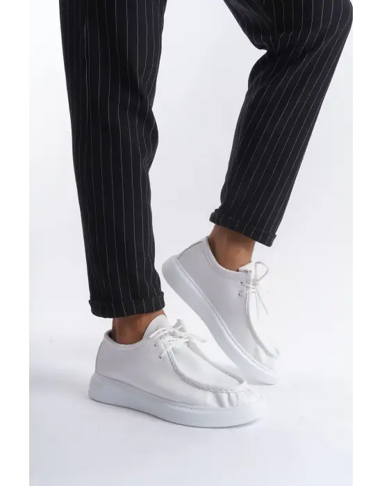 Omarı Günlük Klasik Beyaz Erkek Spor Ayakkabı