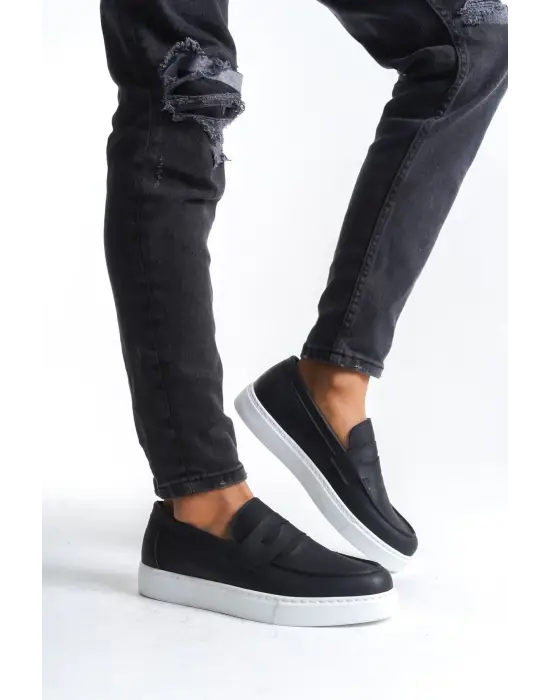 Omarı Estilo X Bağcıksız Erkek Günlük Spor Ayakkabı - Siyah