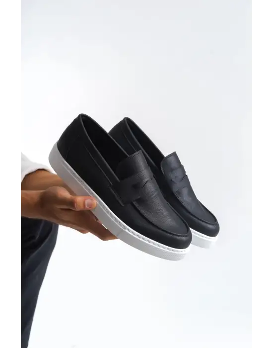 Omarı Estilo X Bağcıksız Erkek Günlük Spor Ayakkabı - Siyah