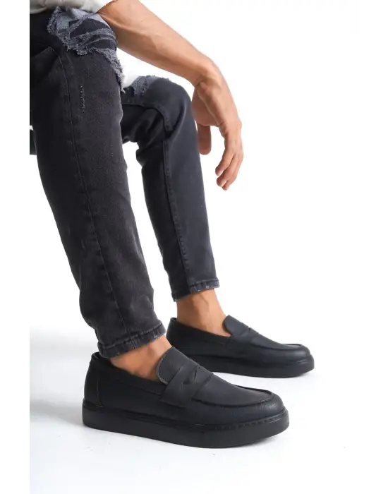 Omarı Konforlu Siyah Günlük Spor Ayakkabı