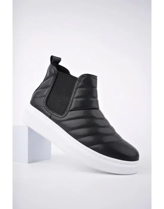 Omarı Hafif ve Şık Erkek Spor Bot - Siyah