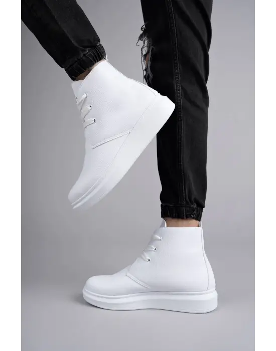 Omarı Oslo Bağcıklı Erkek Spor Bot - Beyaz