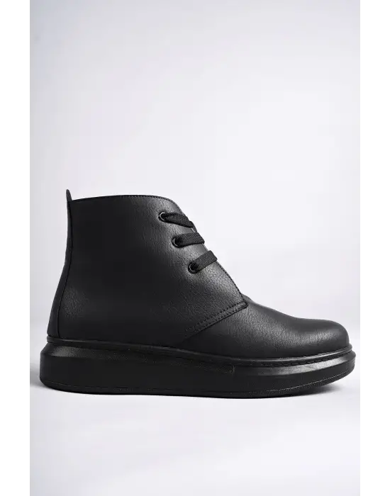 Omarı Oslo Bağcıklı Siyah Erkek Günlük Spor Bot