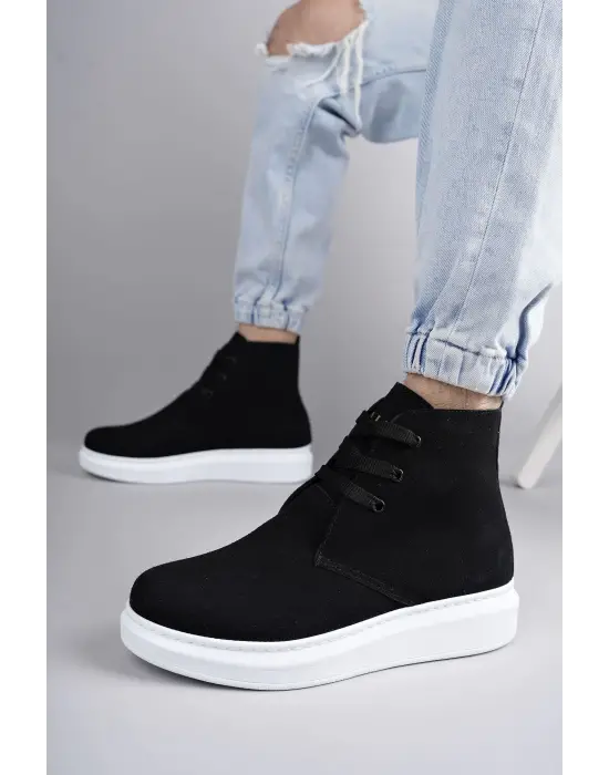 Omarı Siyah Bağcıklı Günlük Erkek Spor Bot