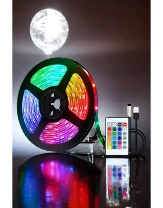 Smart Şerit Led Tv Arkası Renkli Kumandalı 10 Metre
