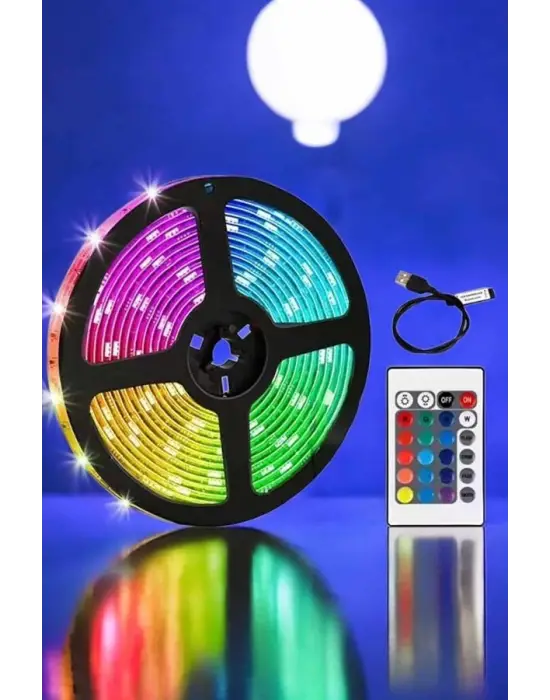 Smart Şerit Led Tv Arkası Renkli Kumandalı 10 Metre