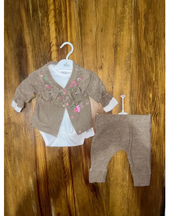 Omarı Vizon Renkli Bebek Kıyafetleri Seti