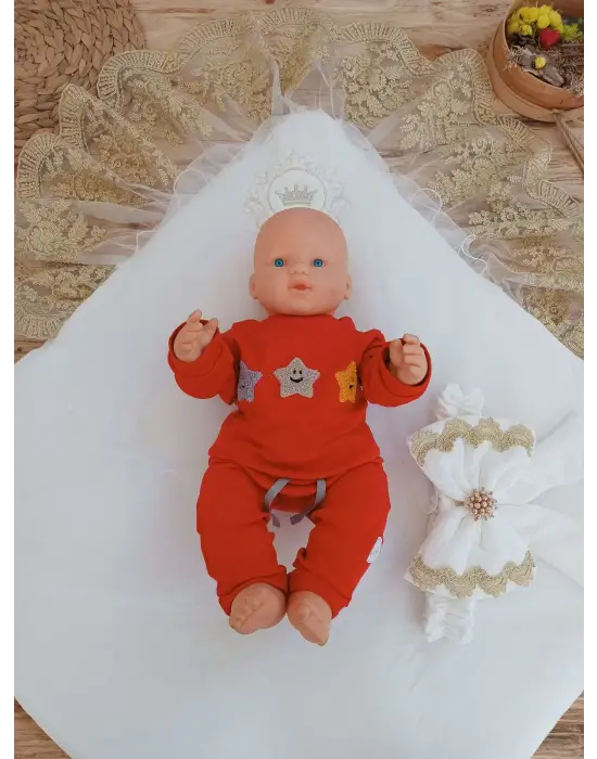 Omarı Prenses Temalı Yenidoğan Pamuk Kundak Bebek Battaniyesi