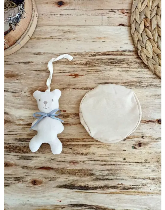 Omarı Oyuncaklı Altınbaşak Kız Erkek Bebek Takımı - Vizon Renkli