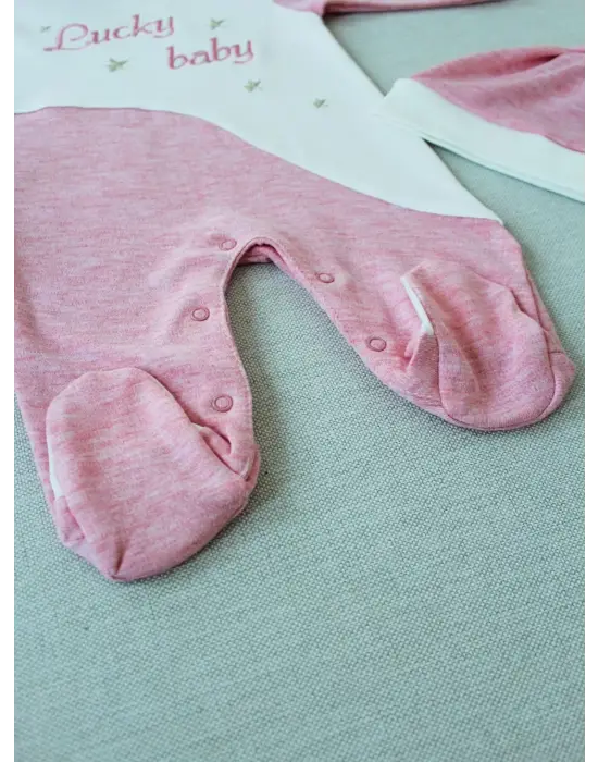 Omarı Yumuşak ve Şık Bebek Tulumu - Pembe