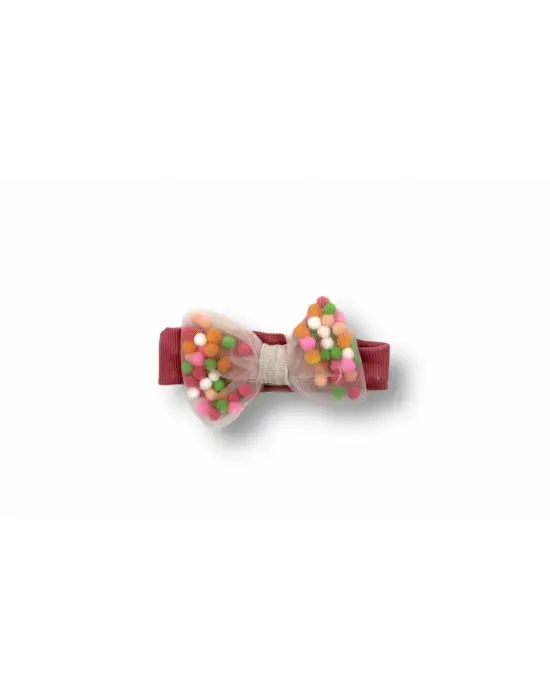 Omarı Melek Kız Nakışlı Bebek Takımı - Nar Çiçeği Desenli