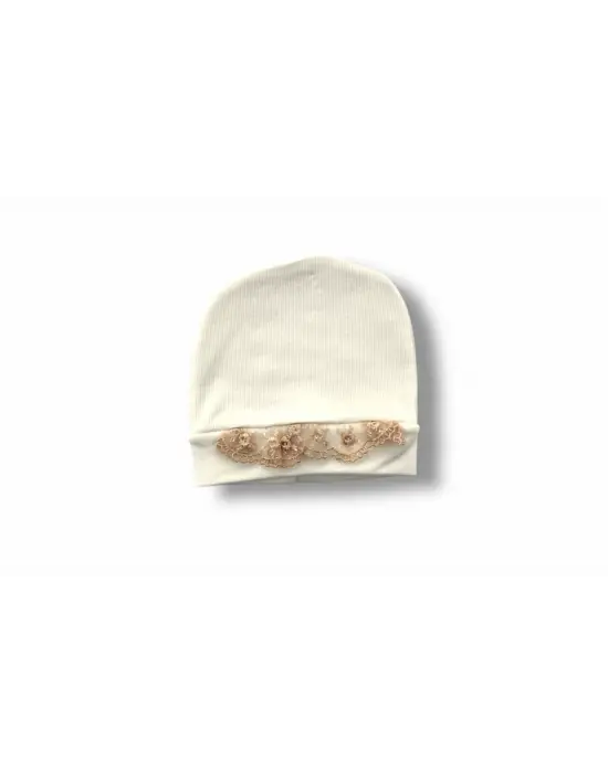 Omarı Minik Sincap Nakışlı Kız Bebek Takımı Kahverengi