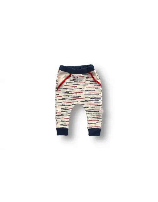 Omarı Şemsiyeli Ördek Desenli Bebek Takımı Mavi