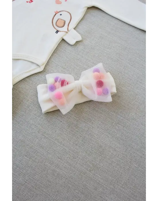 Omarı Şarkıcı Kuşlar Nakışlı Bebek Takımı