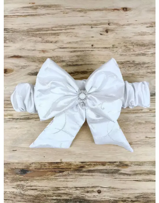 Omarı Pırıltı Taç Nakışlı Yenidoğan Bebek Battaniyesi