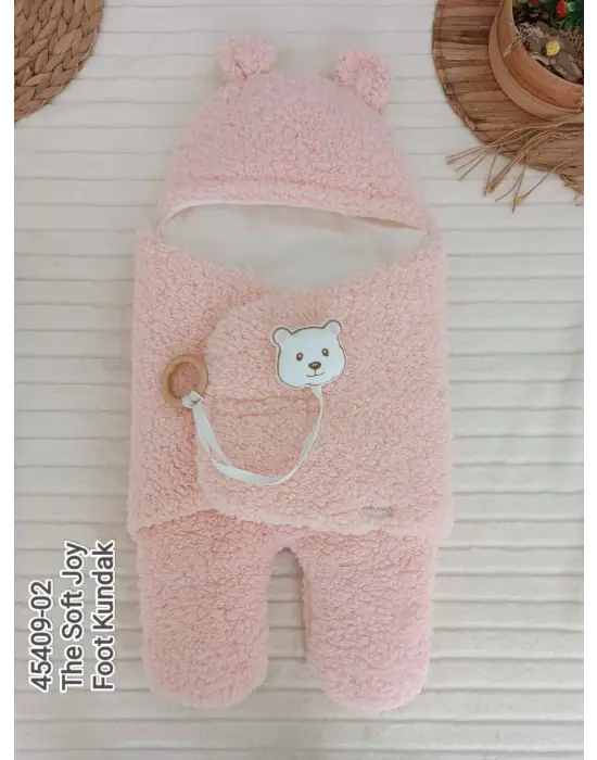 Omarı Yenidoğan Bebek Battaniyesi Pembe