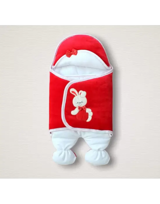 Omarı Yenidoğan Ayıcık Nakışlı Kundak Battaniyesi