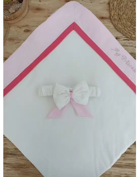 Omarı Pembe Yenidoğan Delüks Kundak Battaniyesi