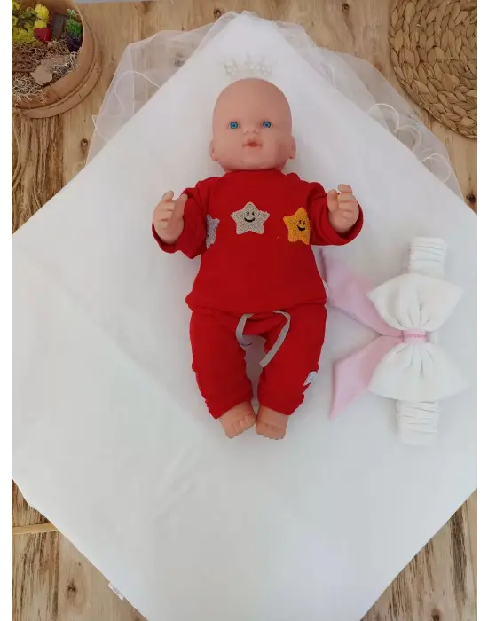 Omarı Pembe Yenidoğan Delüks Kundak Battaniyesi