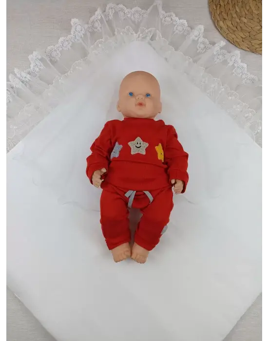 Omarı İpek Pamuklu Lüks Kundak Bebek Battaniyesi