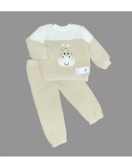 Omarı Yumuşak Kuzu Desenli Çocuk TakımıNA