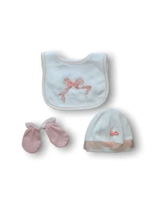 Omarı Zıbın Takımı - Kanaviçe Nakışlı İnce Detaylarla