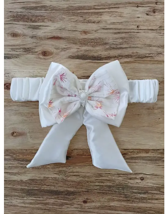 Omarı Yenidoğan Hanımeli Desenli Delüks Kundak Bebek Battaniyesi