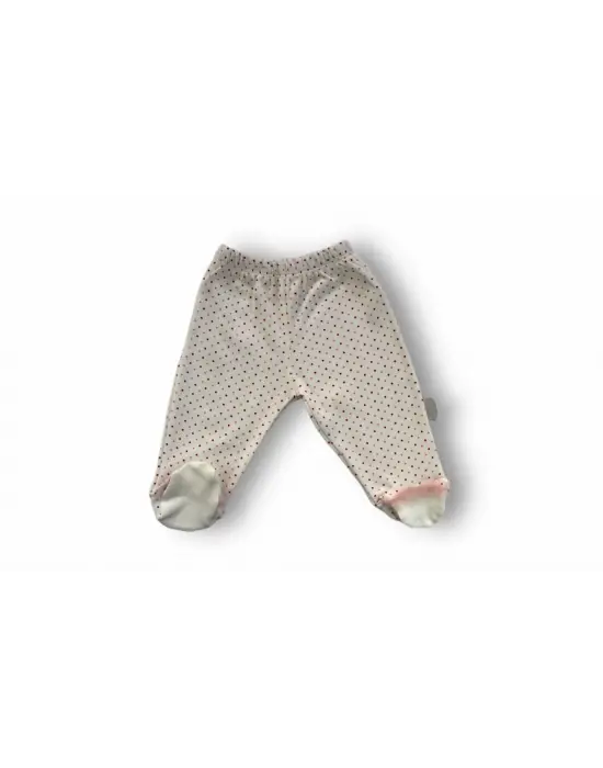 Omarı Kraliçe Kuğu Nakışlı Uzun Kollu Bebek Takımı Ekru